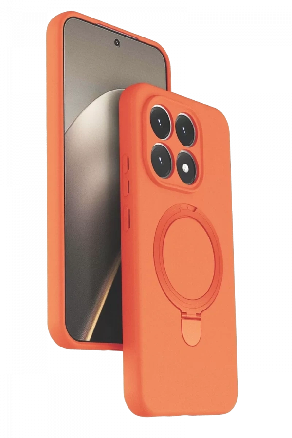 Xiaomi Mi 15T Regal Magsafe Standlı Kapak - Turuncu