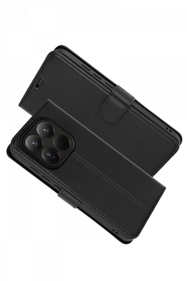 Xiaomi Mi 15T Trend S Plus Kapaklı Kılıf - Siyah