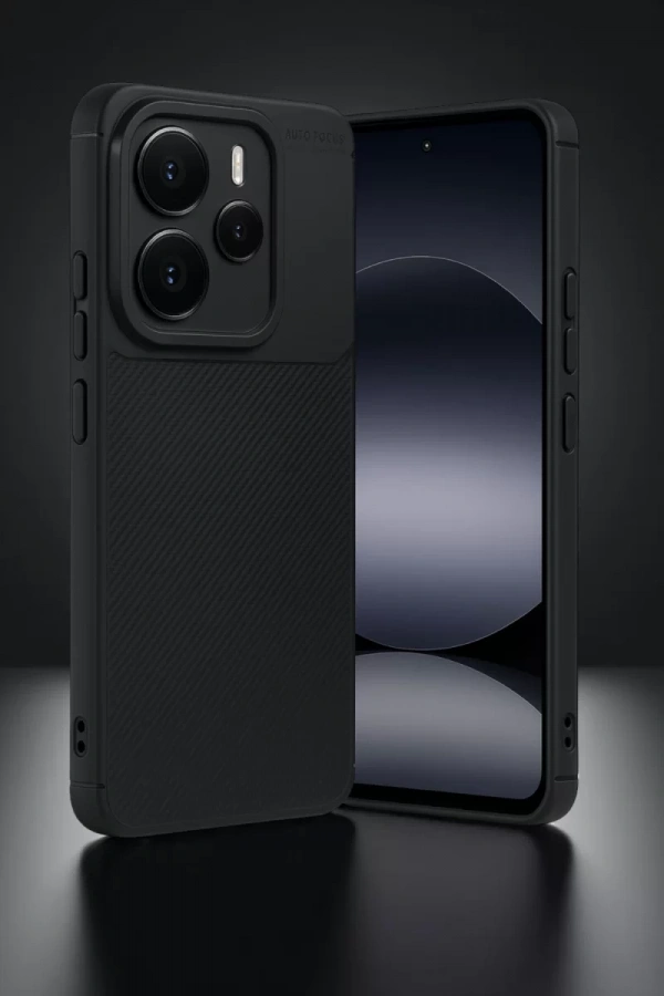 Xiaomi Note 14 5G Auto Focus Karbon Kapak - Siyah