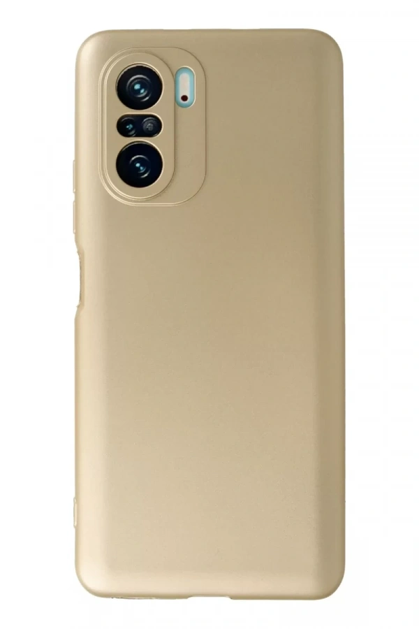 Xiaomi Poco F3 Kılıf First Silikon - Gold
