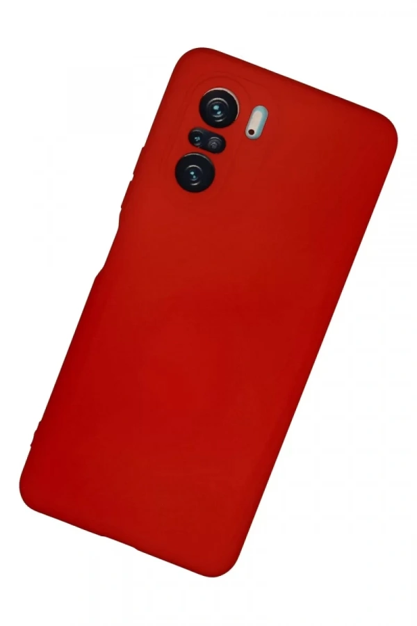 Xiaomi Poco F3 Kılıf Nano içi Kadife Silikon - Kırmızı