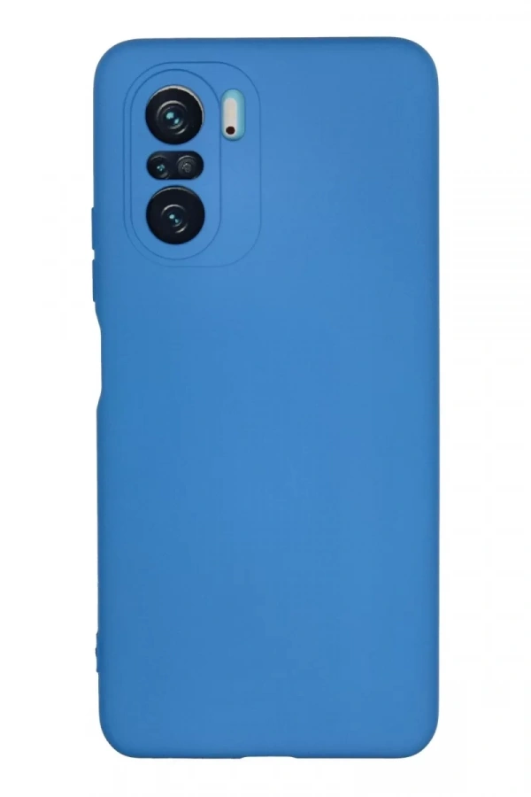 Xiaomi Poco F3 Kılıf Nano içi Kadife Silikon - Mavi