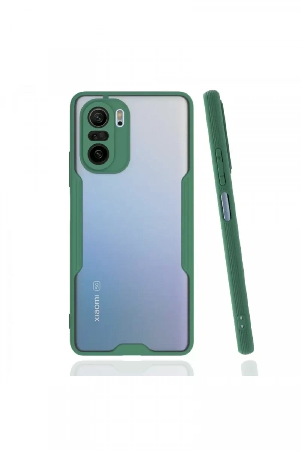 Xiaomi Poco F3 Kılıf Platin Silikon - Yeşil