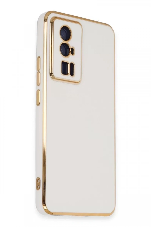 Xiaomi Poco F5 Pro Kılıf Volet Silikon - Beyaz