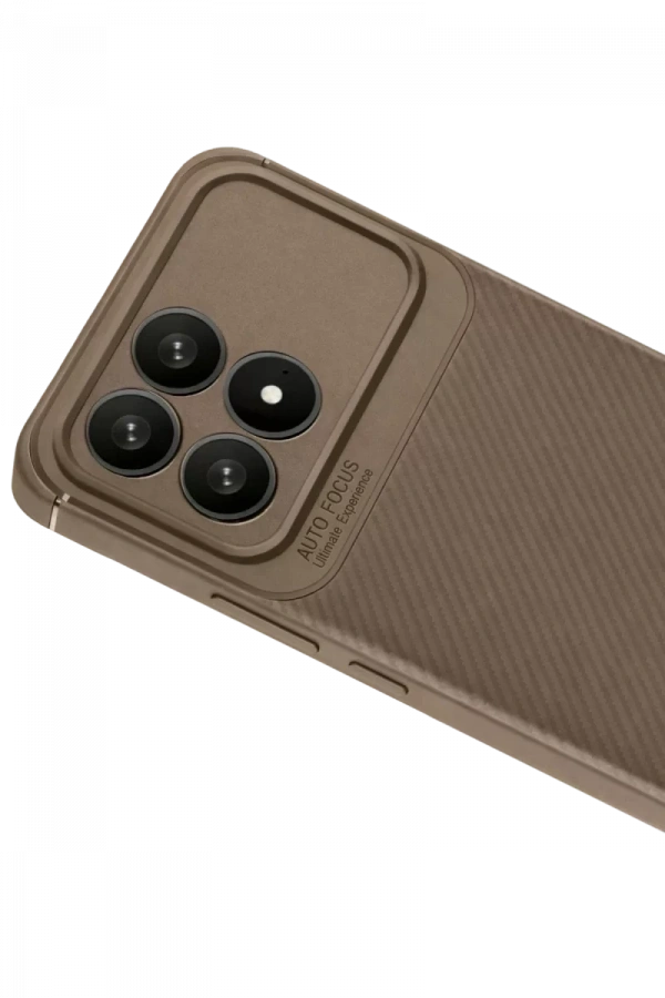 Xiaomi Poco F8 Pro Auto Focus Karbon Kapak - Kahverengi