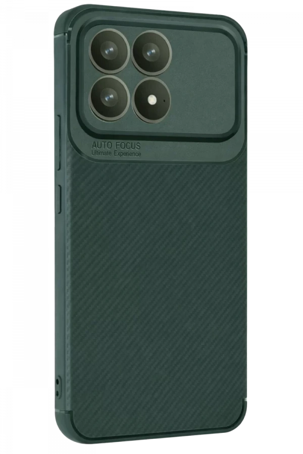 Xiaomi Poco F8 Pro Auto Focus Karbon Kapak - Koyu Yeşil