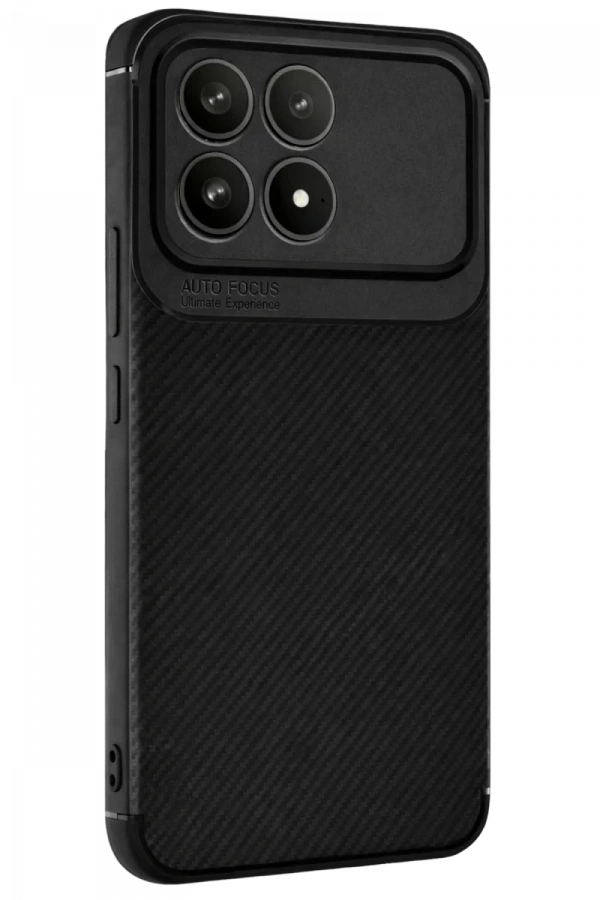 Xiaomi Poco F8 Pro Auto Focus Karbon Kapak - Siyah