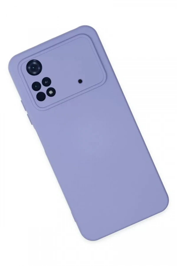 Xiaomi Poco M4 Pro 4G Kılıf Nano içi Kadife Silikon - Lila