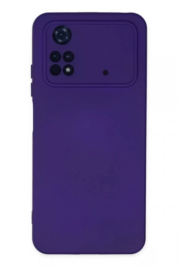 Xiaomi Poco M4 Pro 4G Kılıf Nano içi Kadife Silikon - Mor