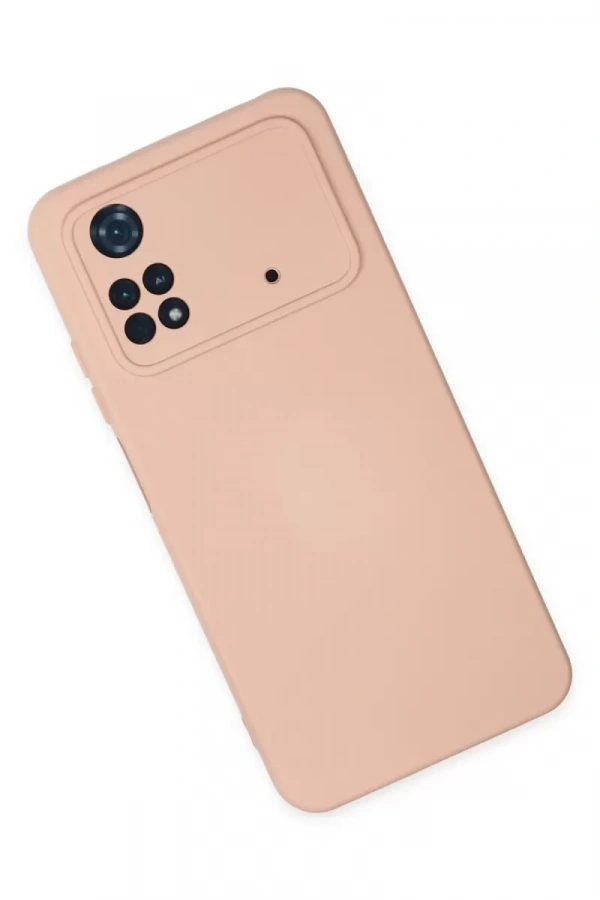 Xiaomi Poco M4 Pro 4G Kılıf Nano içi Kadife Silikon - Pudra