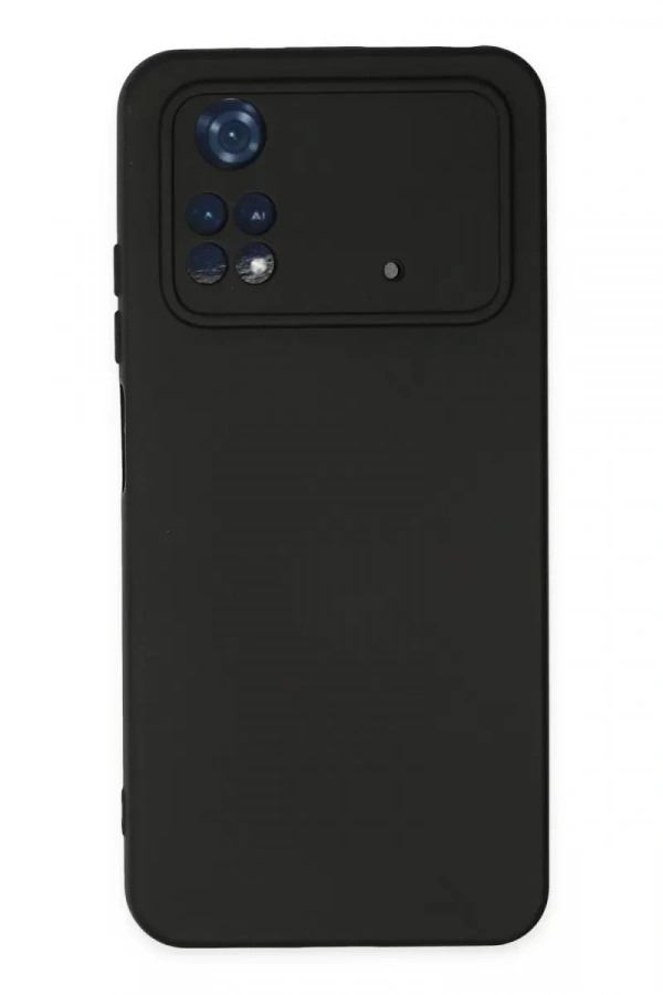 Xiaomi Poco M4 Pro 4G Kılıf Nano içi Kadife Silikon - Siyah