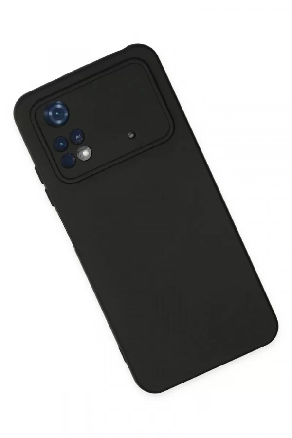 Xiaomi Poco M4 Pro 4G Kılıf Nano içi Kadife Silikon - Siyah