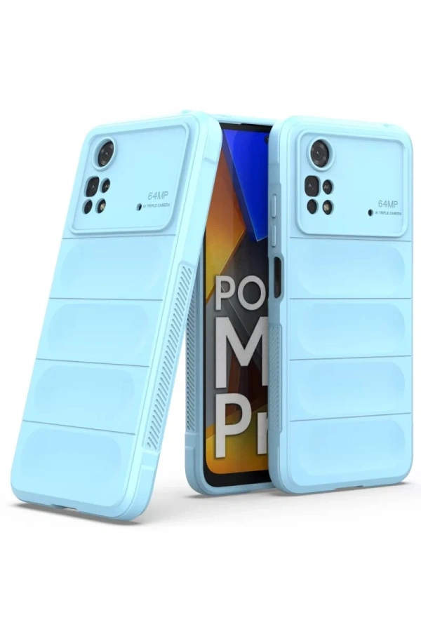 Xiaomi Poco M4 Pro 4G Kılıf Optimum Silikon - Sky Blue