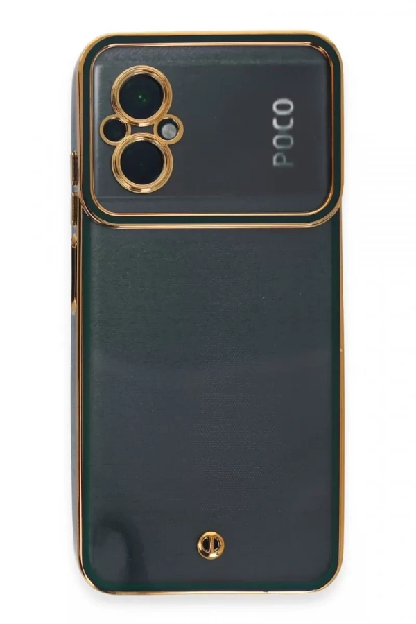 Xiaomi Poco M5 Kılıf Liva Lens Silikon - Yeşil