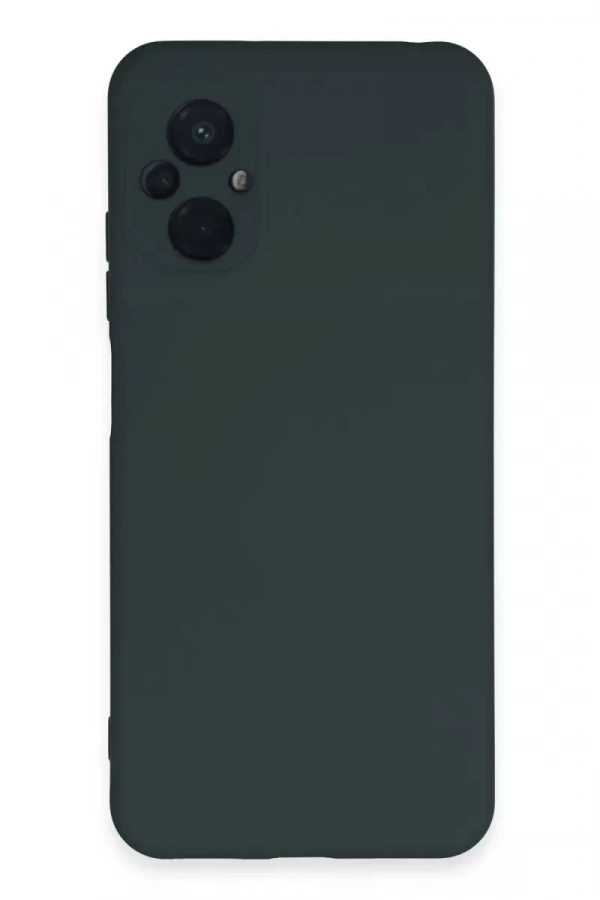 Xiaomi Poco M5 Kılıf Nano içi Kadife Silikon - Koyu Yeşil