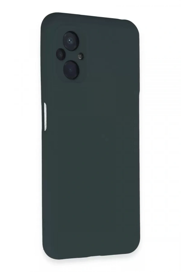 Xiaomi Poco M5 Kılıf Nano içi Kadife Silikon - Koyu Yeşil