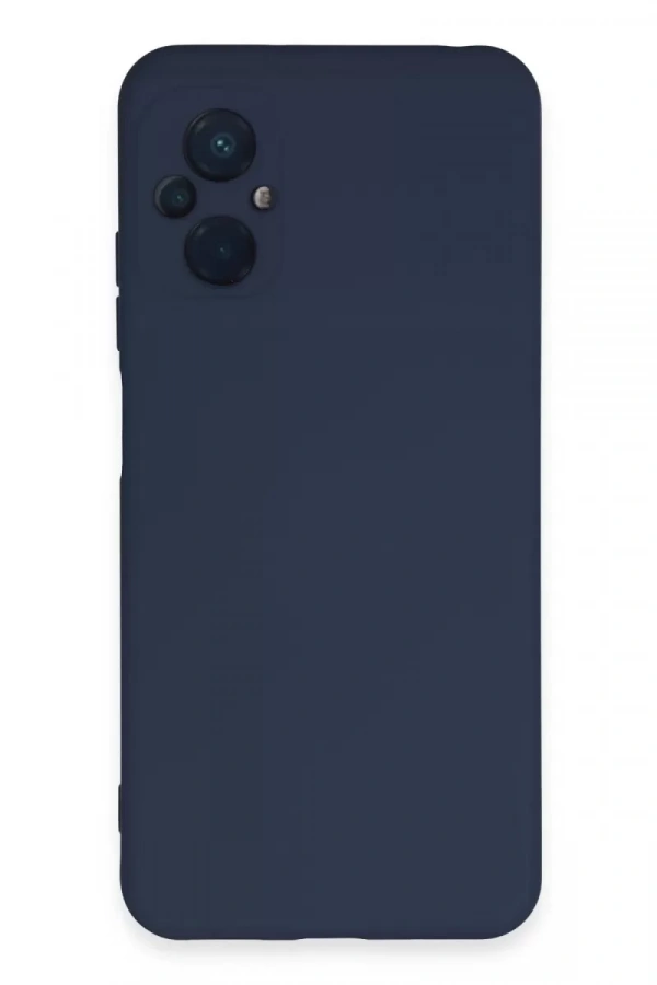 Xiaomi Poco M5 Kılıf Nano içi Kadife Silikon - Lacivert