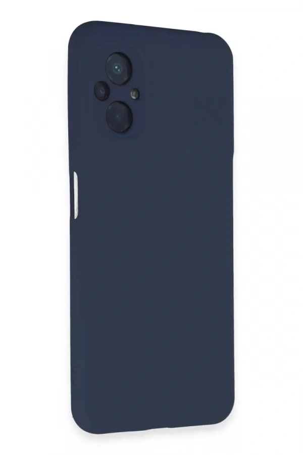 Xiaomi Poco M5 Kılıf Nano içi Kadife Silikon - Lacivert