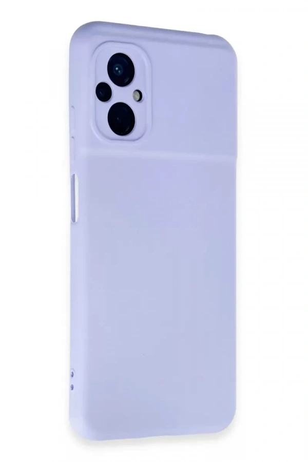 Xiaomi Poco M5 Kılıf Nano içi Kadife Silikon - Lila