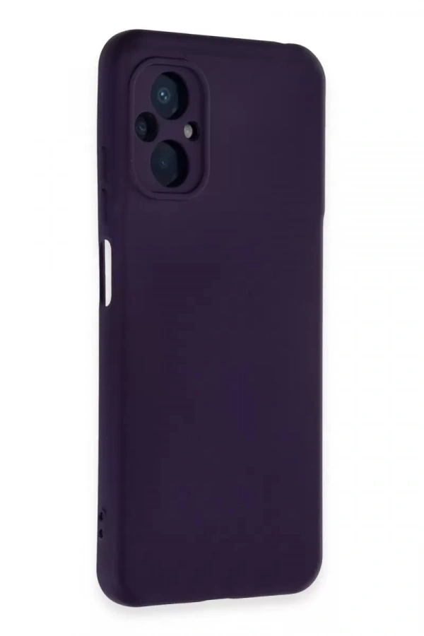 Xiaomi Poco M5 Kılıf Nano içi Kadife Silikon - Mor