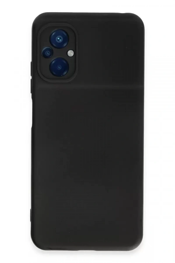 Xiaomi Poco M5 Kılıf Nano içi Kadife Silikon - Siyah