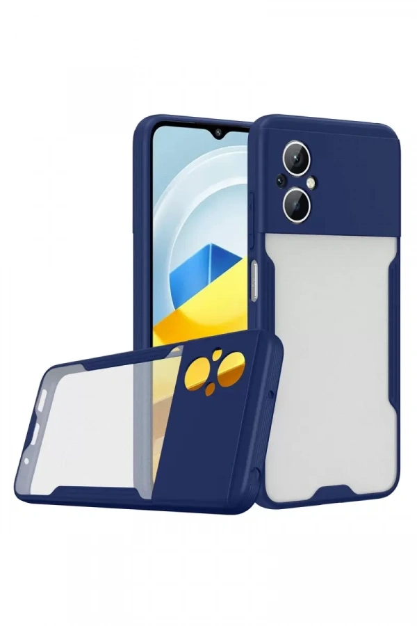 Xiaomi Poco M5 Kılıf Platin Silikon - Lacivert