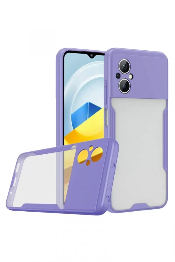 Xiaomi Poco M5 Kılıf Platin Silikon - Lila