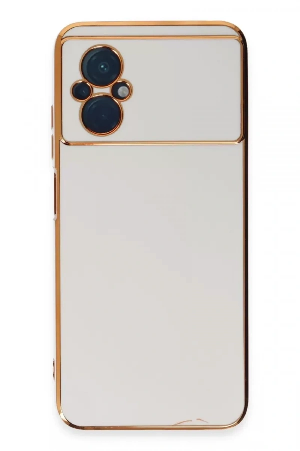 Xiaomi Poco M5 Kılıf Volet Silikon - Beyaz
