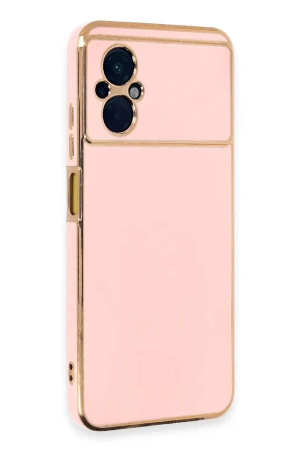 Xiaomi Poco M5 Kılıf Volet Silikon - Pembe