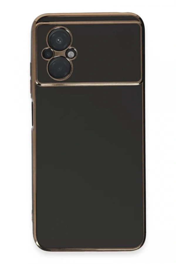Xiaomi Poco M5 Kılıf Volet Silikon - Siyah