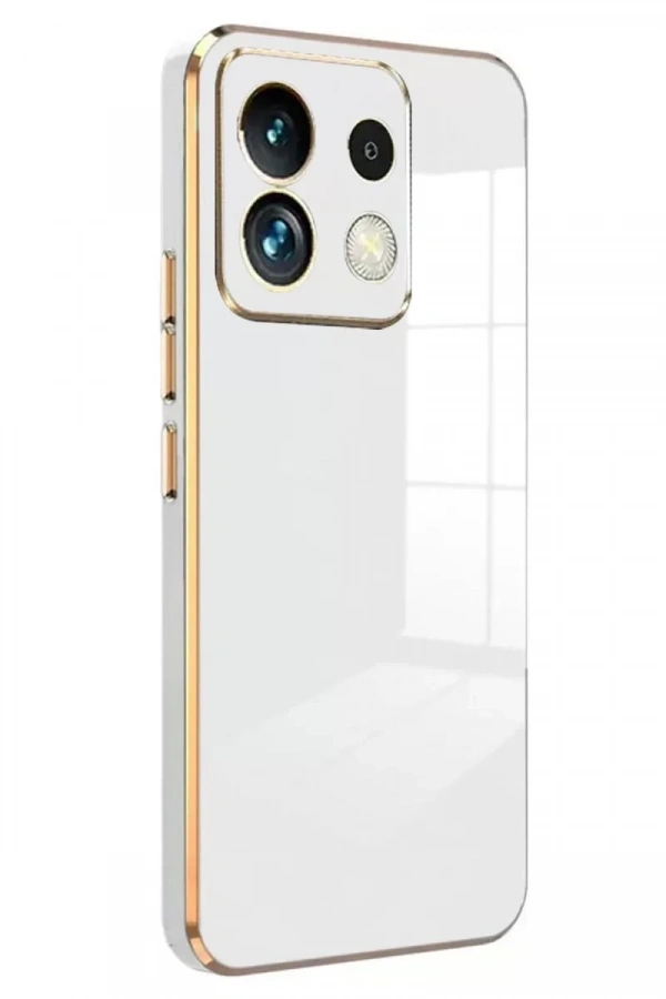 Xiaomi Poco M6 Pro 4G Kılıf Volet Silikon - Beyaz
