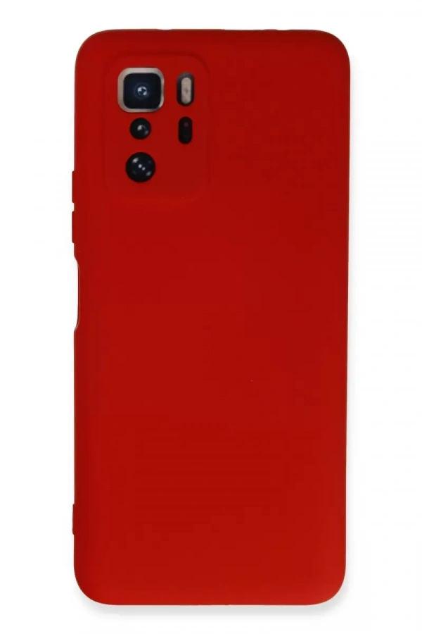 Xiaomi Poco X3 GT Kılıf Nano içi Kadife Silikon - Kırmızı