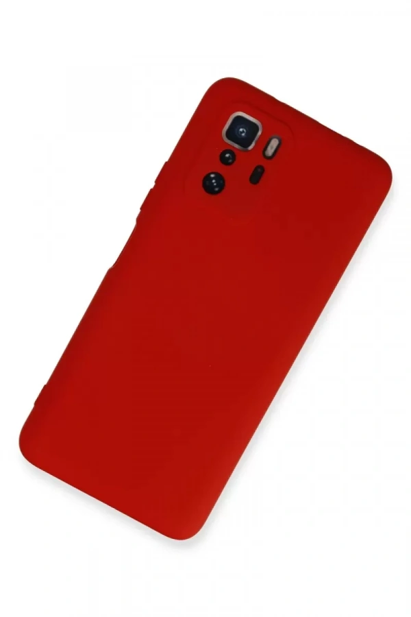 Xiaomi Poco X3 GT Kılıf Nano içi Kadife Silikon - Kırmızı