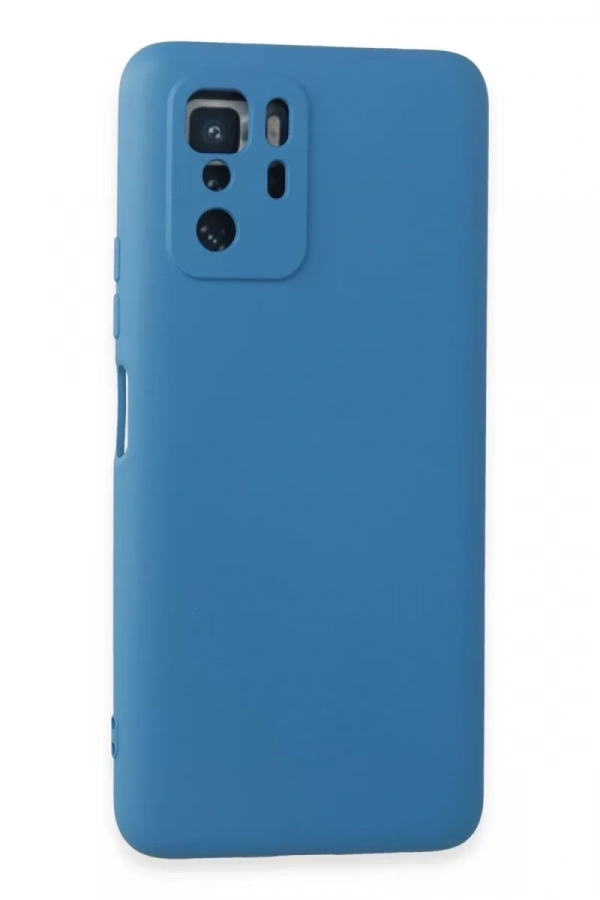 Xiaomi Poco X3 GT Kılıf Nano içi Kadife Silikon - Mavi