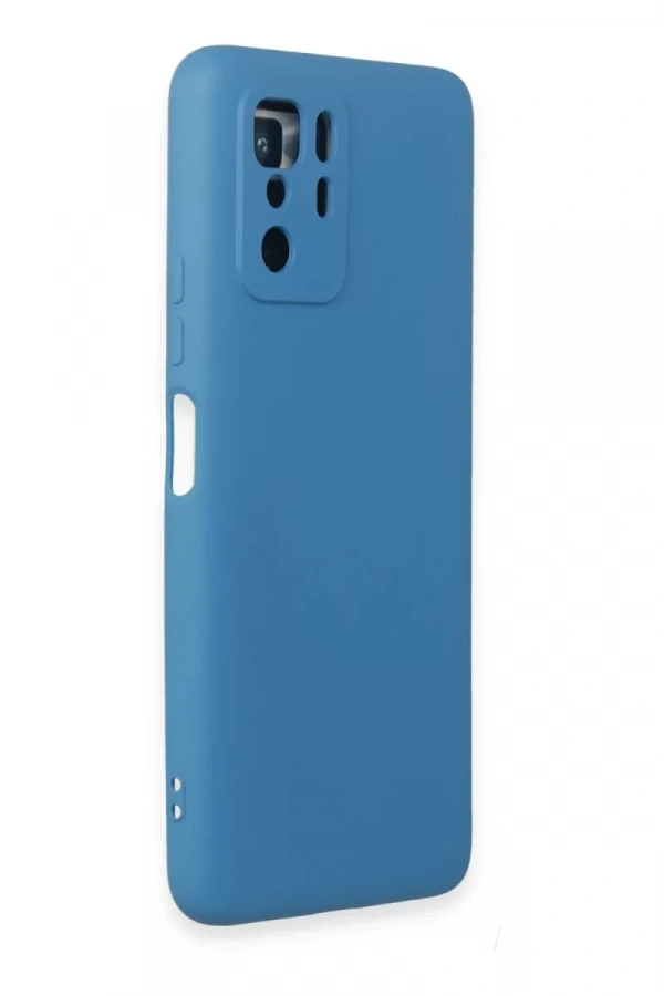 Xiaomi Poco X3 GT Kılıf Nano içi Kadife Silikon - Mavi