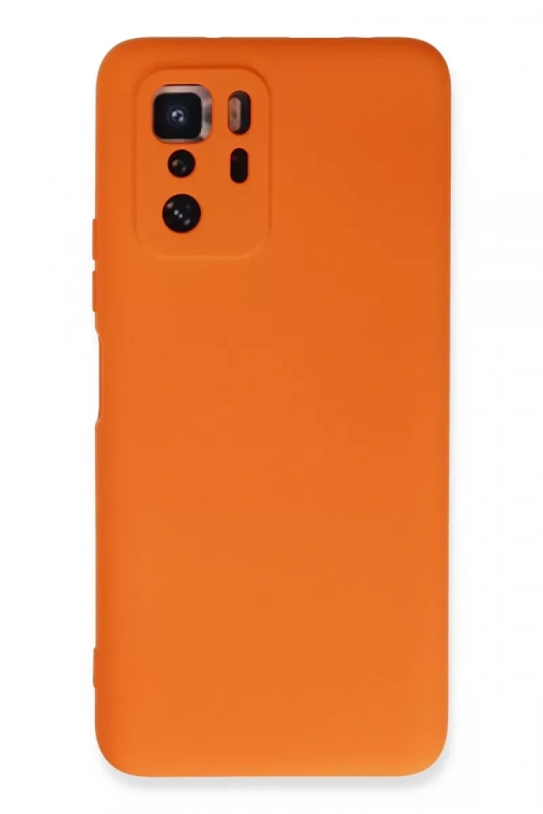 Xiaomi Poco X3 GT Kılıf Nano içi Kadife Silikon - Turuncu
