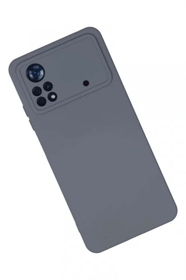 Xiaomi Poco X4 Pro 5G Kılıf Nano içi Kadife Silikon - Gri