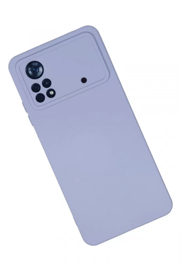 Xiaomi Poco X4 Pro 5G Kılıf Nano içi Kadife Silikon - Lila