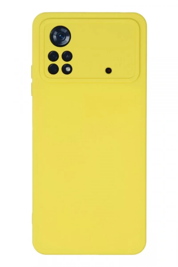 Xiaomi Poco X4 Pro 5G Kılıf Nano içi Kadife Silikon - Sarı