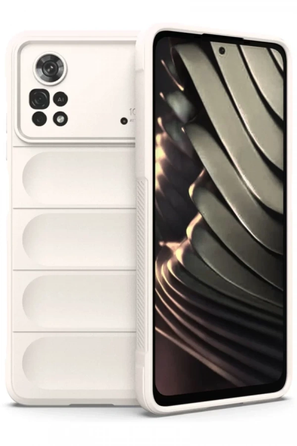 Xiaomi Poco X4 Pro 5G Kılıf Optimum Silikon - Krem