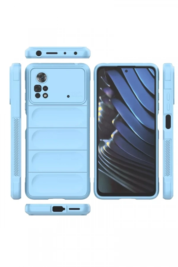 Xiaomi Poco X4 Pro 5G Kılıf Optimum Silikon - Sky Blue