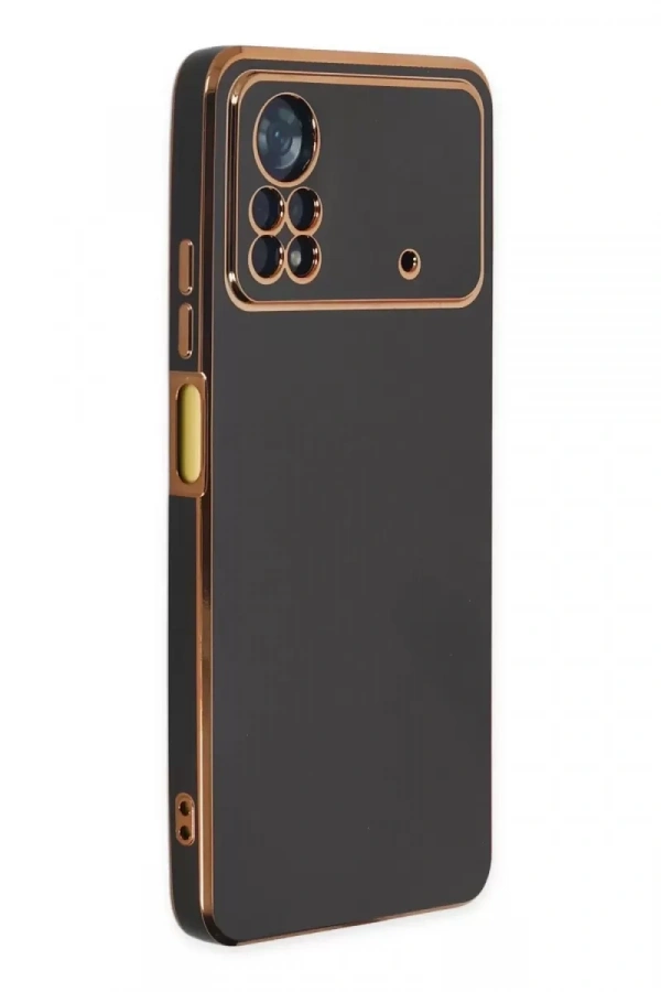 Xiaomi Poco X4 Pro 5G Kılıf Volet Silikon - Siyah