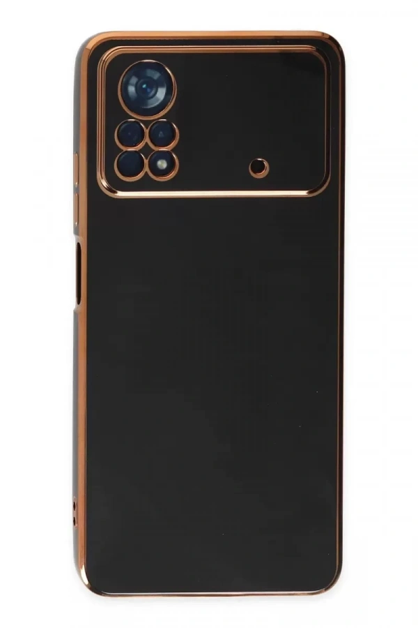 Xiaomi Poco X4 Pro 5G Kılıf Volet Silikon - Siyah