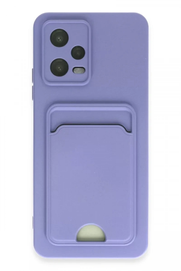 Xiaomi Poco X5 5G Kılıf Kelvin Kartvizitli Silikon - Lila