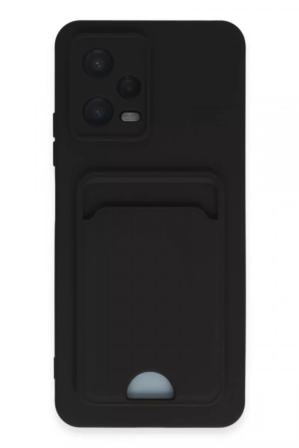 Xiaomi Poco X5 5G Kılıf Kelvin Kartvizitli Silikon - Siyah