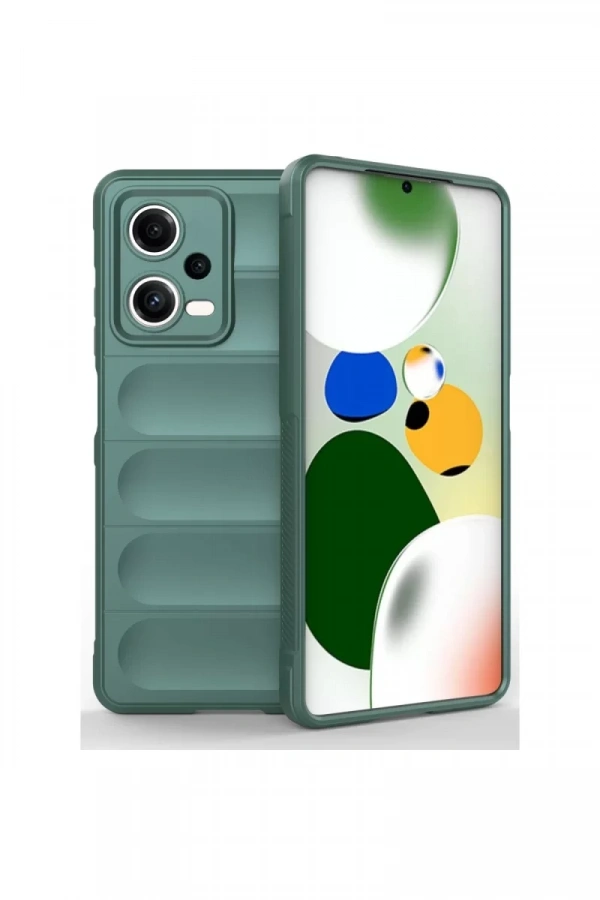 Xiaomi Poco X5 5G Kılıf Optimum Silikon - Koyu Yeşil