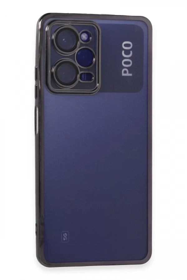 Xiaomi Poco X5 Pro 5G Kılıf Lensli Silikon - Mor