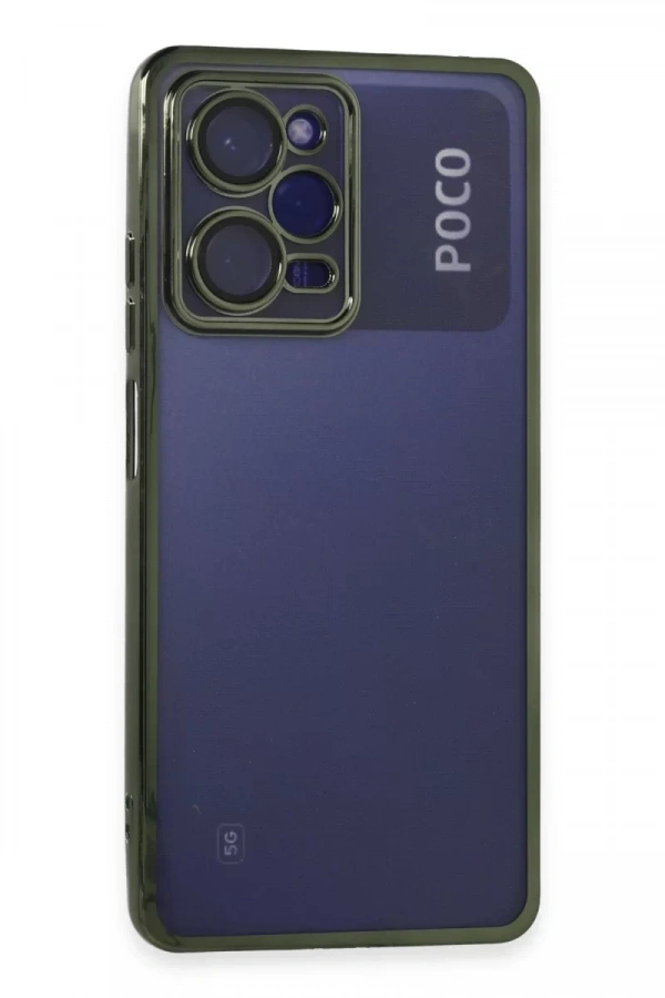 Xiaomi Poco X5 Pro 5G Kılıf Lensli Silikon - Yeşil