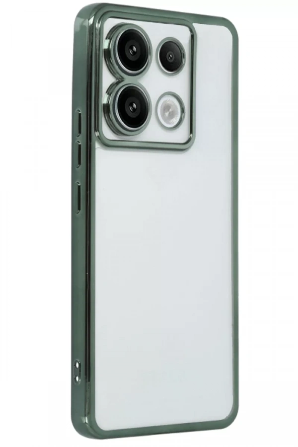 Xiaomi Poco X6 Kılıf Lensli Silikon - Yeşil