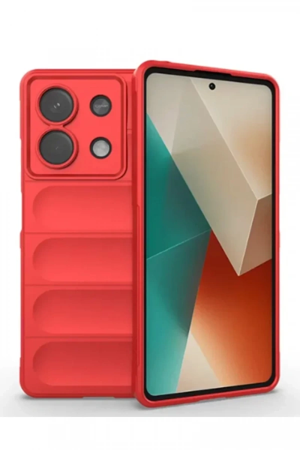 Xiaomi Poco X6 Kılıf Optimum Silikon - Kırmızı